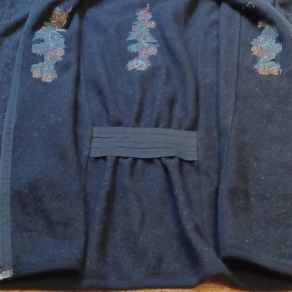 Vintage Art Unlimited Sportswear Women's Black Fleece Embroidered Jacket XL - Picture 8 of 8